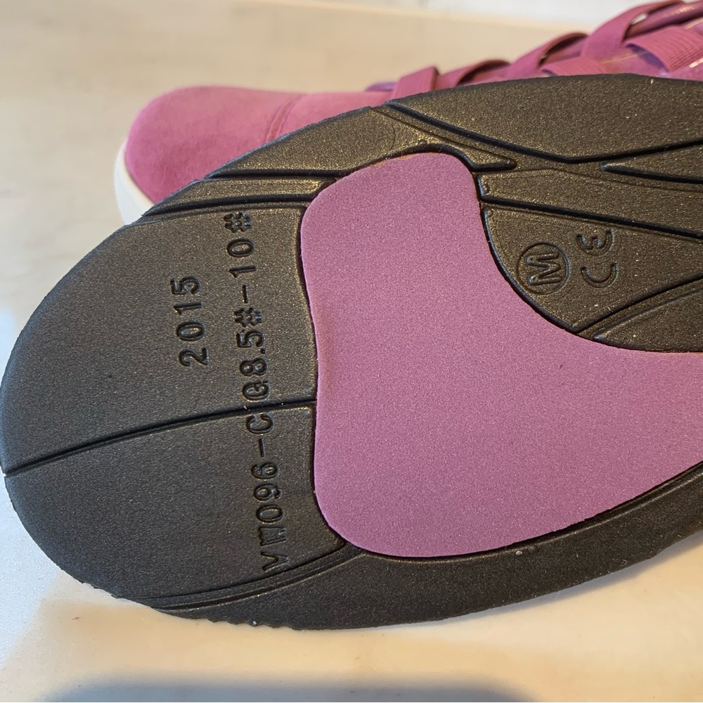 Vionic Lavender Rose Suede Sneakers size 9.5 - Picture 13 of 15